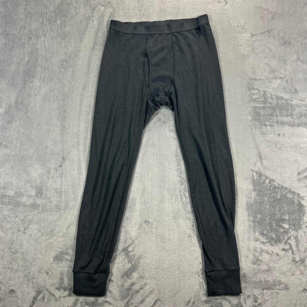 UNIQLO Heattech Ultra Warm Tight Men Large Dark Gray Thermal 371-400231 Layering